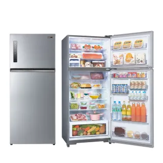 【SAMPO 聲寶】星美滿580公升一級能效極光鈦銅板系列變頻雙門冰箱(SR-C58D-S9)