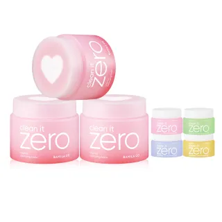 【BANILA CO】ZERO零感肌瞬淨卸妝霜180ml-3入(心動限定款/全新配方/瞬淨力升級/清爽水潤)