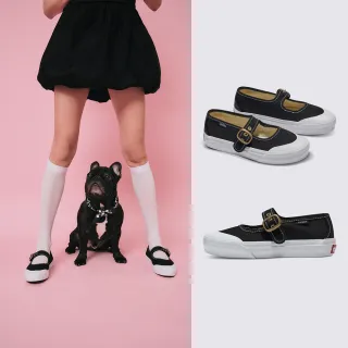 【VANS】官方旗艦 Mary Jane 黑白色滑板鞋 休閒鞋
