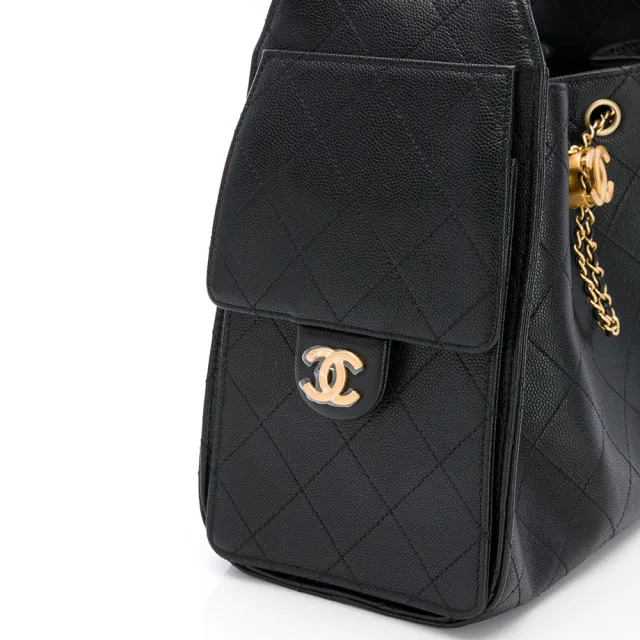 【CHANEL 香奈兒】25 Hobo bag(金黑雙色鏈帶)『entrupy安心購』