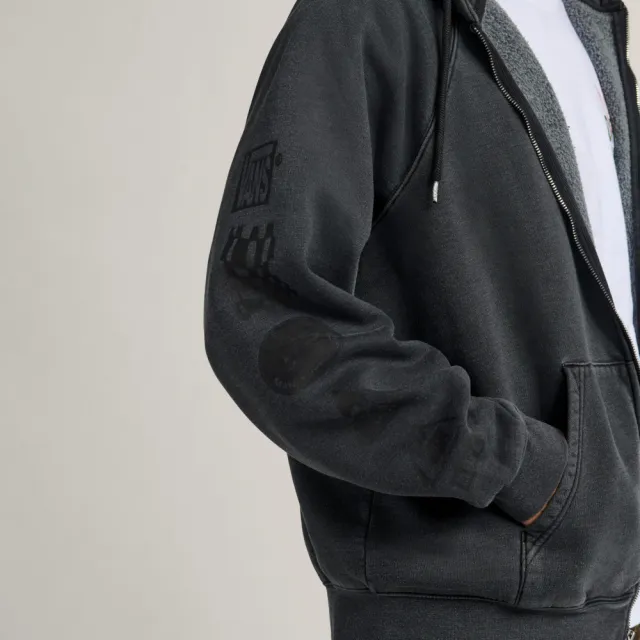 【VANS】官方旗艦 MTE TeamTeam Full Zip 黑色連帽外套
