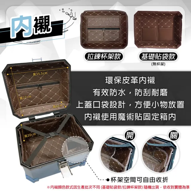 【Astutain】阿斯圖坦 30L 塑合金烤漆車尾箱 機車後箱 機車後備箱 機車置物箱 機車行李箱(酪梨綠)