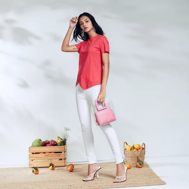 【ICHE 衣哲】Cop.Copine 法國原裝進口法式不對稱剪裁造型上衣