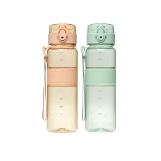 【LocknLock 樂扣樂扣】超值二入組 官方直營 Tritan優質彈蓋提帶水壺 500ml(兩色任選/Tritan材質/運動水壺)