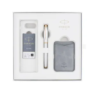 【PARKER】派克  IM金屬系列限量版 珠光白 鋼筆啟程禮盒(IM)