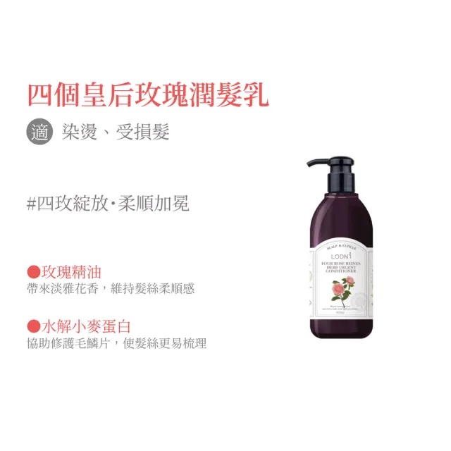 【LODNI 蘿德妮】全系列潤髮乳300ml(沙龍級髮品)