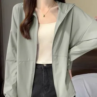 【D.studio】韓版透氣涼感輕薄冰絲防曬外套(上衣女裝衣服薄外套罩衫小外套冰絲外套涼感外套 J390)