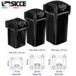 【SICCE 希捷】350 圓桶 筒式過濾器1100L/H 性能卓越/過濾容量充足/獨特的自吸系統(義大利 台灣公司貨W350)