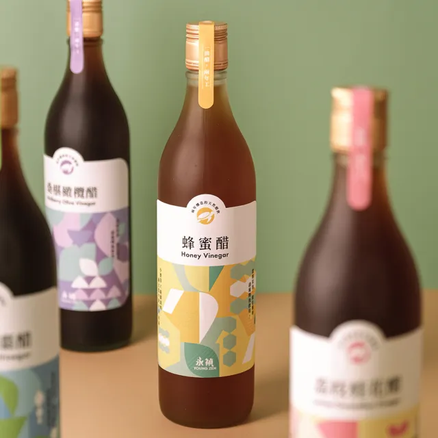 【永禎】經典濃醇水果醋600mlx1瓶 任選(蜂蜜醋/鳳梨香檬醋/荔枝桂花醋/青梅黑棗醋/桑葚橄欖醋)