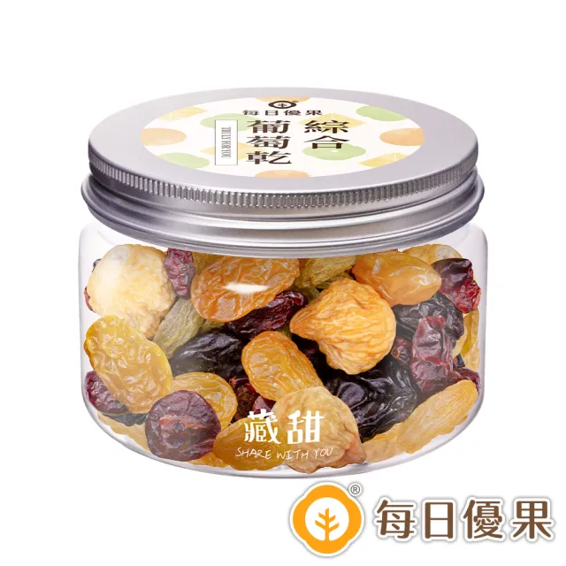 【每日優果】罐裝南瓜籽+罐裝麻辣/五香花生(任選+罐裝綜合葡萄乾3入組)
