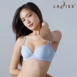 【Ladies 蕾黛絲】親膚好感挺素面 B-E罩杯內衣(寶寶藍)