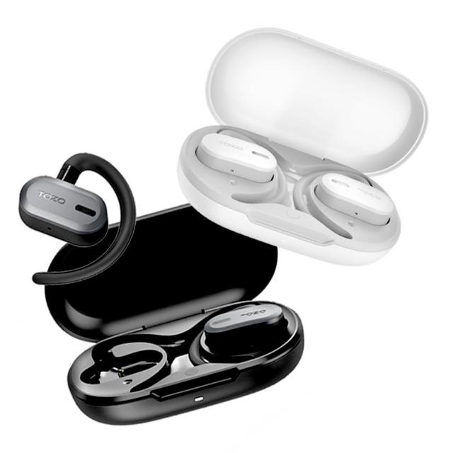 【TOZO】OpenBuds降噪開放式AI輔助氣傳導無線藍芽耳機(chatGPT/智慧錄音/ENC通話降噪/耳掛式)
