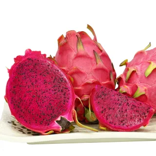 【愛蜜果】台灣紅肉火龍果大顆7-9入原裝箱X1箱(約10斤/箱)
