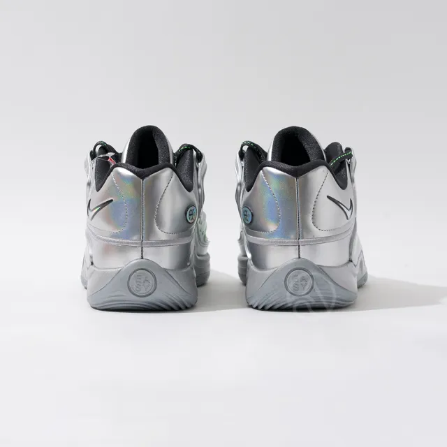 NIKE 耐吉】KD18 EYBL EP 男鞋金屬銀綠色氣墊實戰緩震透氣運動籃球鞋