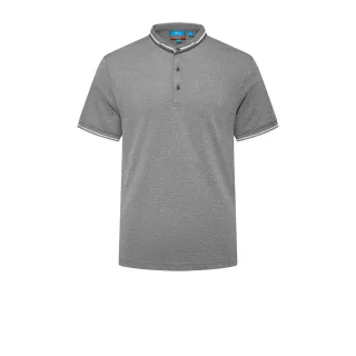 【G2000】男款 速乾立領網眼布短袖T恤-月光銀色(4614327293)