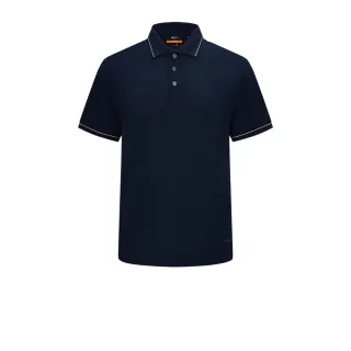 【G2000】男款 素面POLO領網眼絲光面料短袖T恤-藍色(4114112275)