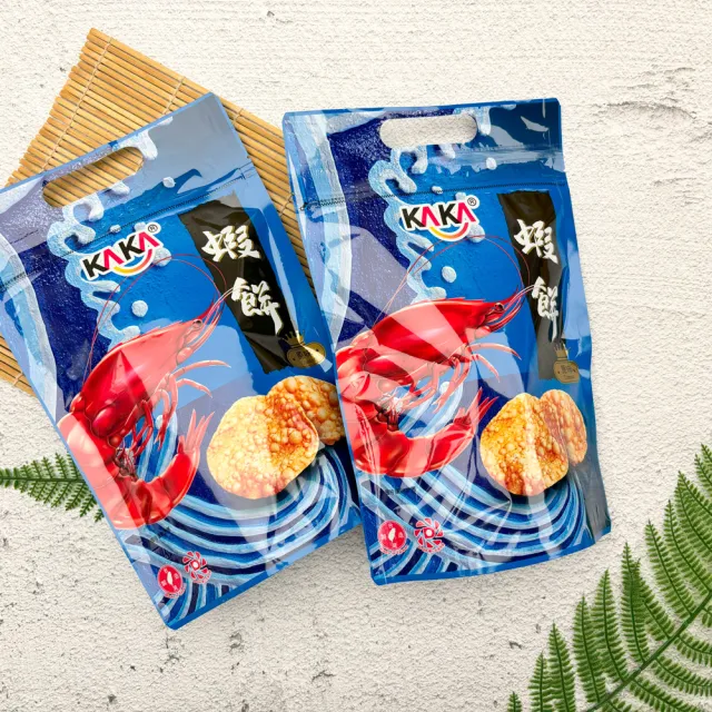【KAKA】醬燒蝦餅 魷魚香圈80g(4入組 聚會派對首選必買)