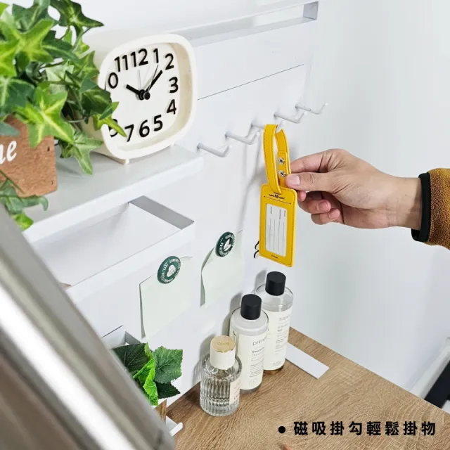 【ONE HOUSE】56寬御室家磁吸萬用置物架 5件組(收納架/廚房收納/洞洞板/文具收納/置物籃)