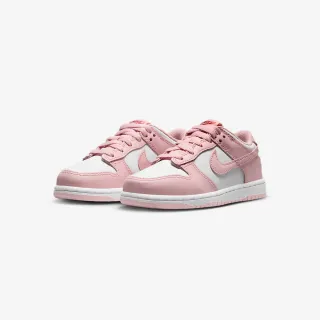 【NIKE 耐吉】休閒鞋 Dunk Low BP 中童 童鞋 粉紅色 白色 親子穿搭 流行(HV0930-100)