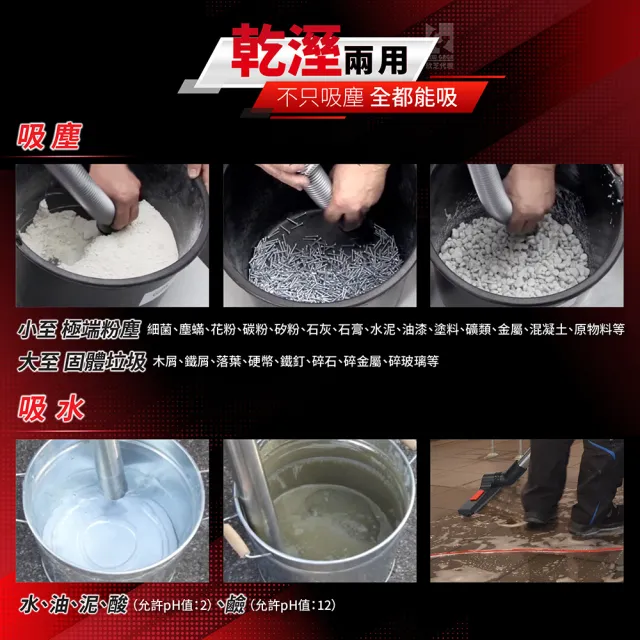 【Starmix 吸特樂】1400W 35L 基本款全自動電磁脈衝清潔H級乾溼兩用吸塵器(ISP H-1435)