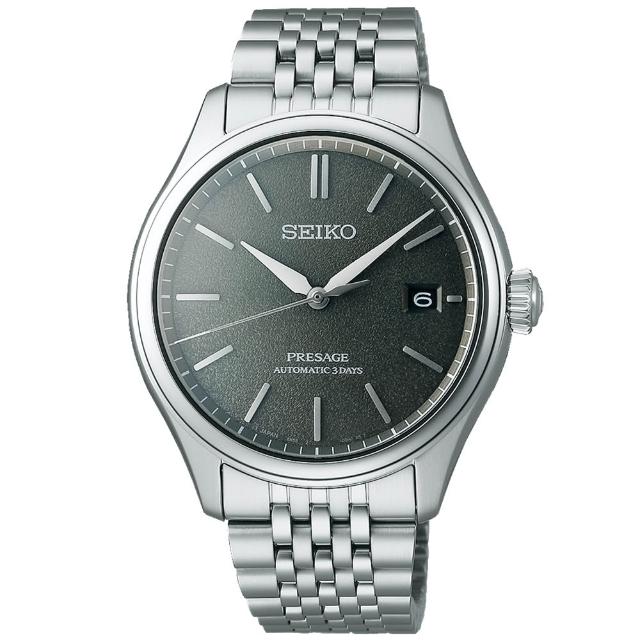 【SEIKO 精工】Presage 日式職人美學 先齋茶Sensaicha機械腕錶/深棕綠色40.2mm(SPB465J1/6R55-00H0D)