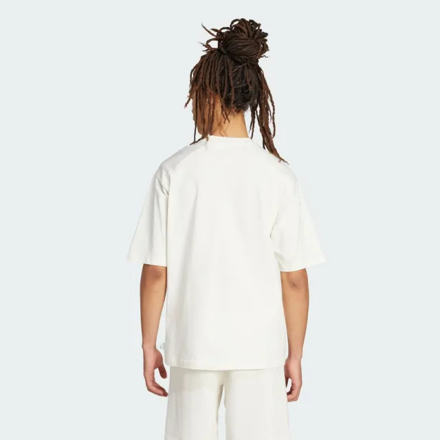 【adidas 愛迪達】短袖上衣 男 訓練 慢跑 亞規 M DOG FTBALL T 米白 JL9234(S3108)