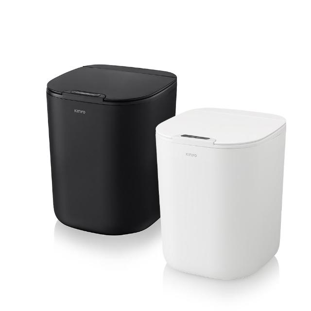 【KINYO】加購-充電式智慧感應垃圾桶16L(揮手感應/彈蓋垃圾筒EGC-1245) 廚房垃圾桶 廚餘桶