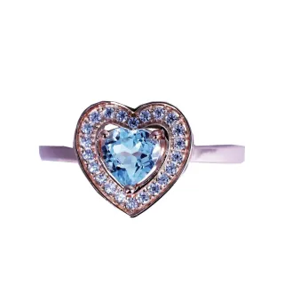 【幸福珠寶】新年快樂 悸動之愛｜天然托帕石戒指(5mm天然頂級托帕石 人氣設計款)