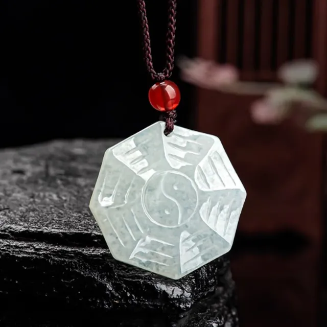 【Penny 珮妮】A貨翡翠 五行八卦 吊墜項鍊(母親節 父親節 情人節 生日禮物 交換禮物 結婚 新年 尾牙)