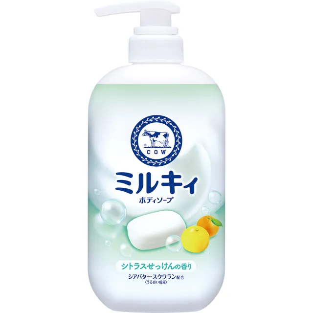 【日本牛乳石鹼】牛乳精華沐浴乳500mlx3入(乳木果油/角鯊烷/玫瑰花香/柚子果香/清新皂香)
