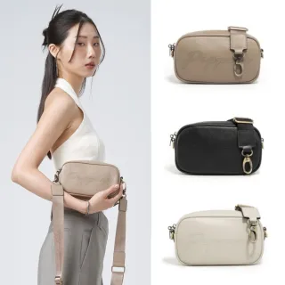 【PEPPER’S】交換禮物 真皮工藝SIGNAL 牛皮拉鍊相機包-拿鐵棕/簡約黑/月光灰(真皮包包 相機包斜背 