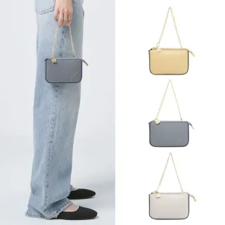 【PEPPER’S】交換禮物 真皮工藝SIGNAL 牛皮刺繡零錢包 - 奶油黃/迷霧藍/月光灰(真皮包包 零錢包 真