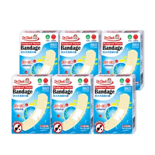 【Dr. Check 護理專家】防水洗透氣OK蹦50入-6盒組(一般傷口適用7.2cmX1.9cm-共6盒/300片入)