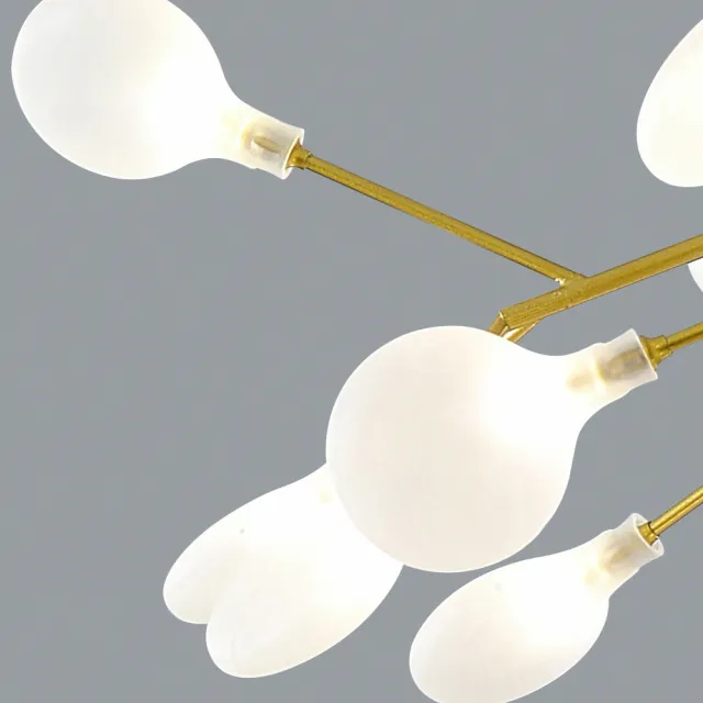 【大巨光】現代風LED-G4 1.5Wx36 吊燈-中(BN-1191 螢火蟲、玻璃、烤金 －都拉斯)