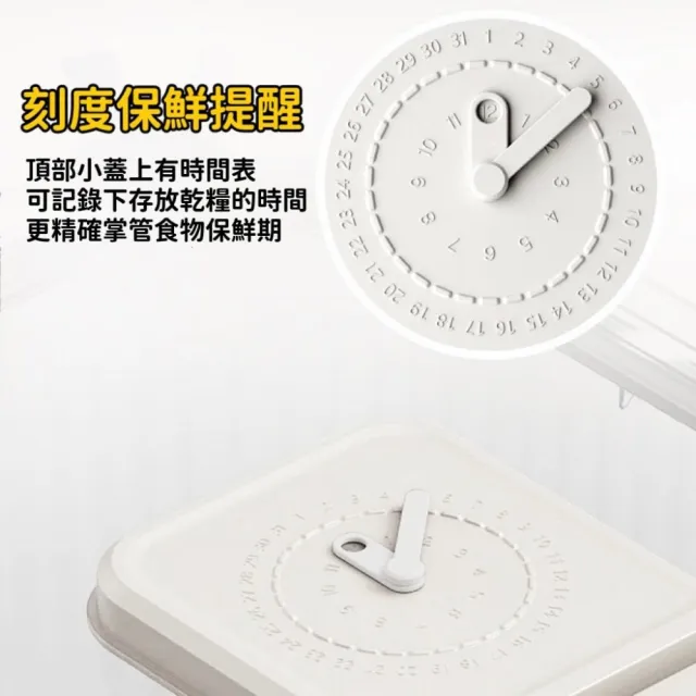 透明密封防潮儲糧桶10公升(飼料桶/寵物飼料桶/密封罐/儲糧罐/儲米桶/保鮮罐)