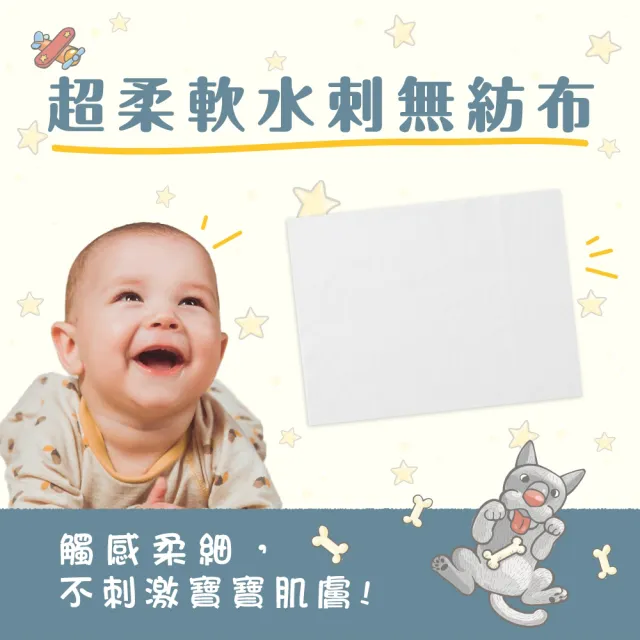 【芳詩傳德 X Duga & Hook】極厚款 嬰兒加厚超純水柔濕巾/濕紙巾 80抽X8包(加蓋)