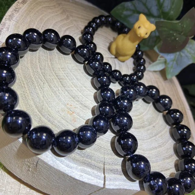 【Cozy 世界水晶原礦與茶】黑碧璽手珠 8mm 33-4(消除負能量與電磁波)