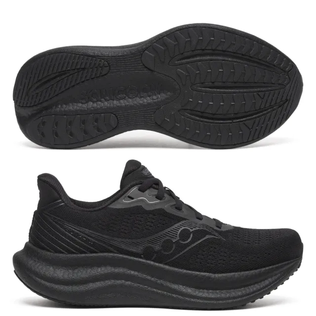 【SAUCONY 索康尼】TRIUMPH 23 女款 慢跑鞋 一般楦(S11023-201-203-233-243 黑 粉白 白紫 白橘 緩衝 避震)