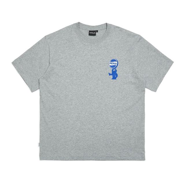 【Mark Gonzales】男女同款 MG X Pepsi Soda Club T恤-灰色(百事可樂聯名)