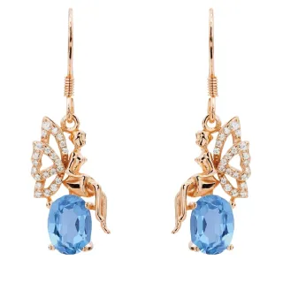 【幸福珠寶】新年快樂 Noble｜天然托帕石耳環(6*8mm珠寶級托帕石)