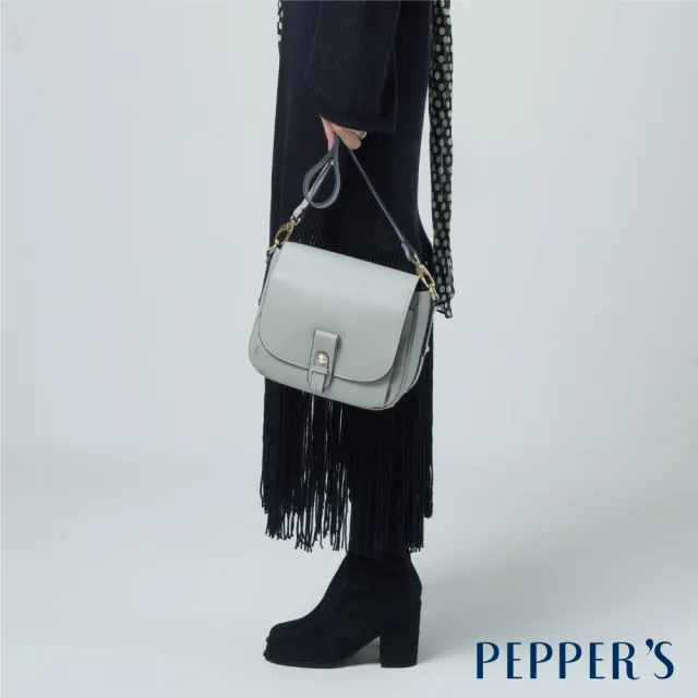 【PEPPER’S】雙11 真皮工藝PEGASUS 牛皮馬鞍包 - 摩卡棕/琥珀棕/象牙灰(真皮包包 牛皮真皮 女包)