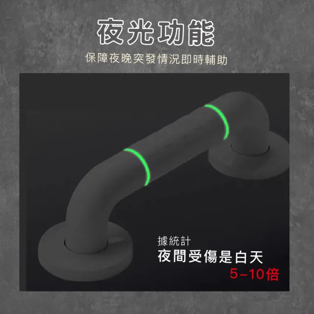 【KIDS PARK】安全扶手/70CM(衛生間扶手/浴室扶手/防滑安全/馬桶拉把手/夜光無障礙扶手)