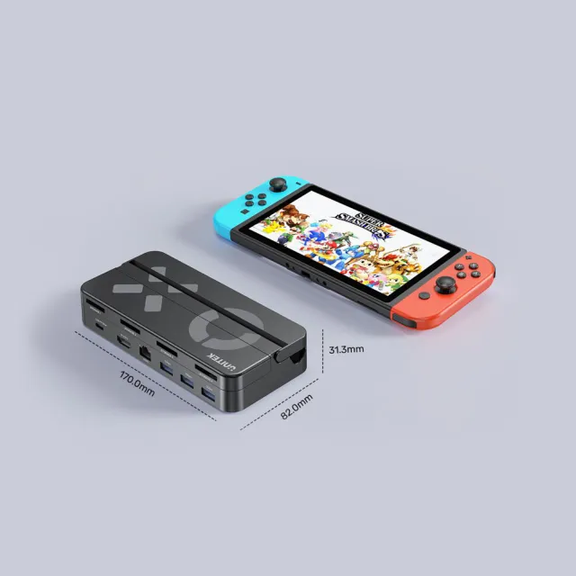 【UNITEK】UNITEK 任天堂Switch配件 G1002C 儲存4張遊戲卡 擴充座 KVM切換器(副廠配件/保固兩年)