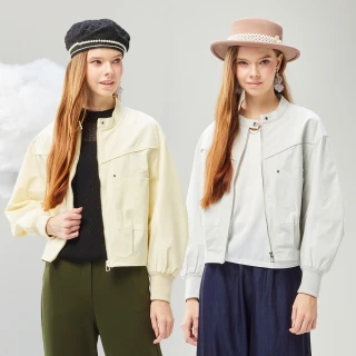【MYVEGA 麥雪爾】MA金屬拉鍊雙口袋時裝外套-共四色(日系/保暖外套/女外套/風外/風衣)