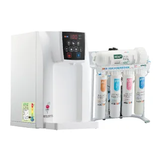 【東龍】TE-520冷熱桌上型飲水機組（搭TE-7213KF 600G RO逆滲透淨水器）(飲水設備)