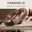 【&MORE 愛迪莫】Urban 皮革健康手環.手鍊(潮流款/鈦鍺)