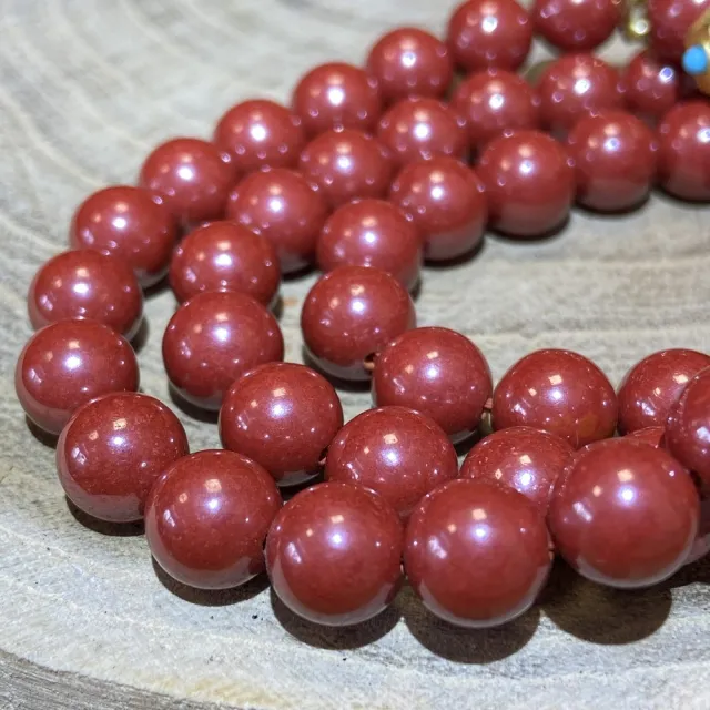 【Cozy 世界水晶原礦與茶】帝王硃砂小設計款7mm 33-4(16cm以下手圍 出入平安 避邪)