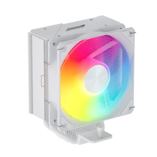 【FSP 全漢】NP5-WA 白色 ARGB 塔式散熱器 TDP:200W(3年保/4逆重力導管/靜音28 dBA/PWM風扇/151mm)