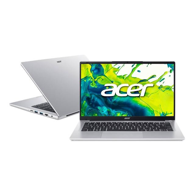 【Acer 宏碁】14吋四核心文書效能筆電(Aspire Lite/AL14-34P-C4V5/N150/4G/128G/W11)