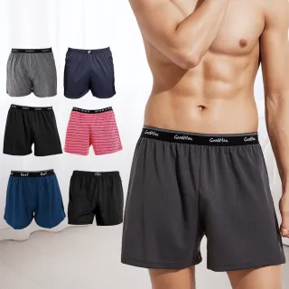 【GIAT 吉亞特】6件組-台灣製Hi-Cool吸濕排汗四角褲/平口褲(6件組/多款)